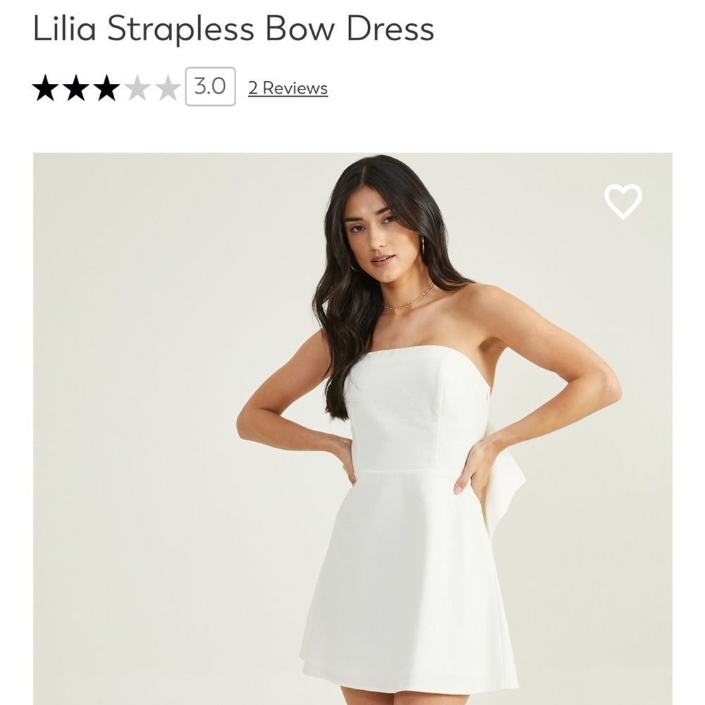 Altar’d State Lilia Bow Strapless Dress